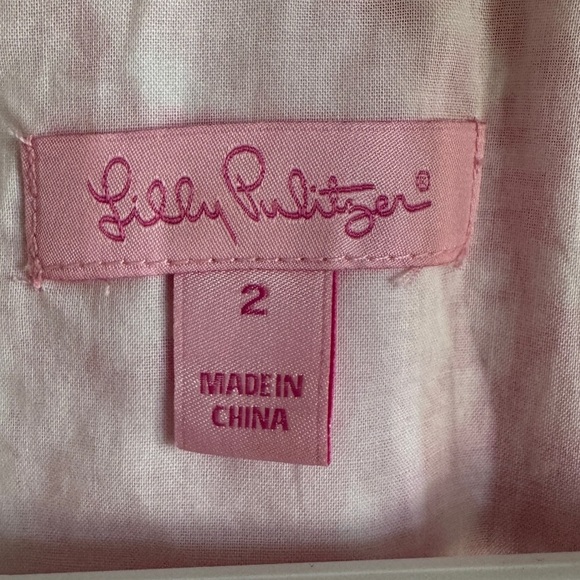 Lilly Pulitzer Pearl Shift Dress, Pink She's a Fox Print, Size 2 - Picture 5 of 8
